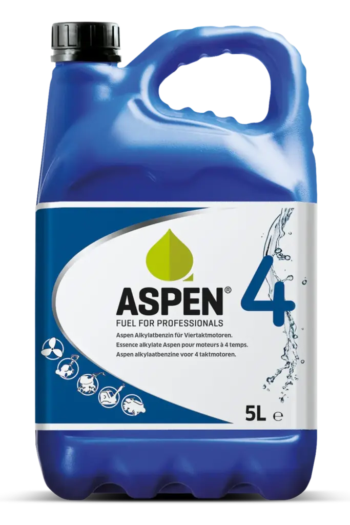 ASPEN 4 Alkylatbenzin 5 Liter für 4-Takt Motorsägen und Rasenmäher