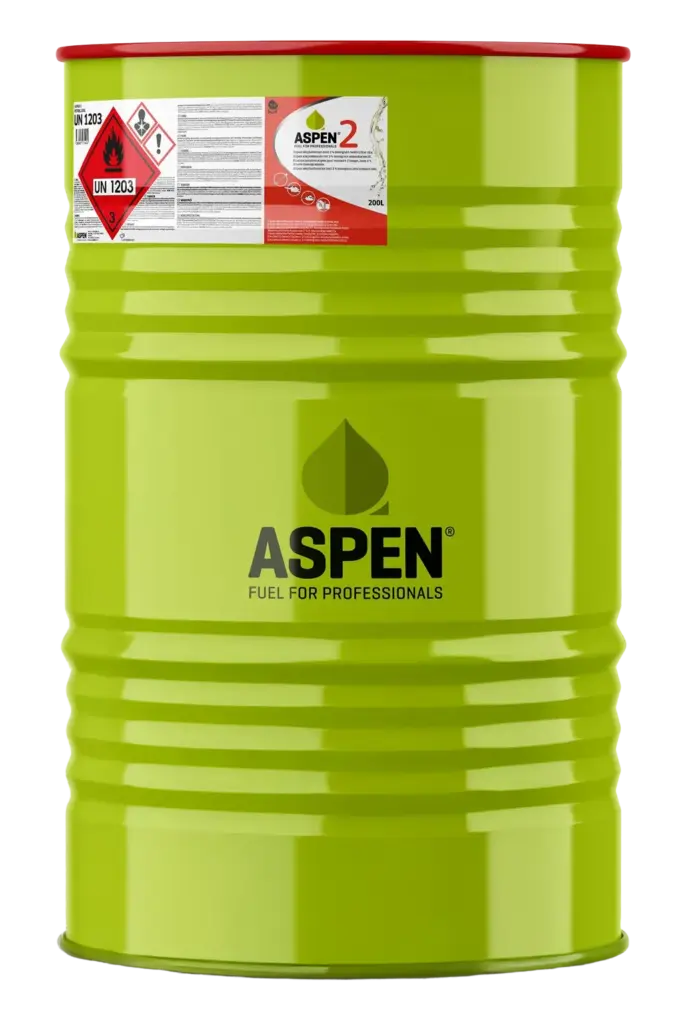 ASPEN Alkylatbenzin Sonderkraftstoff im 200 Liter Fass für Großverbraucher